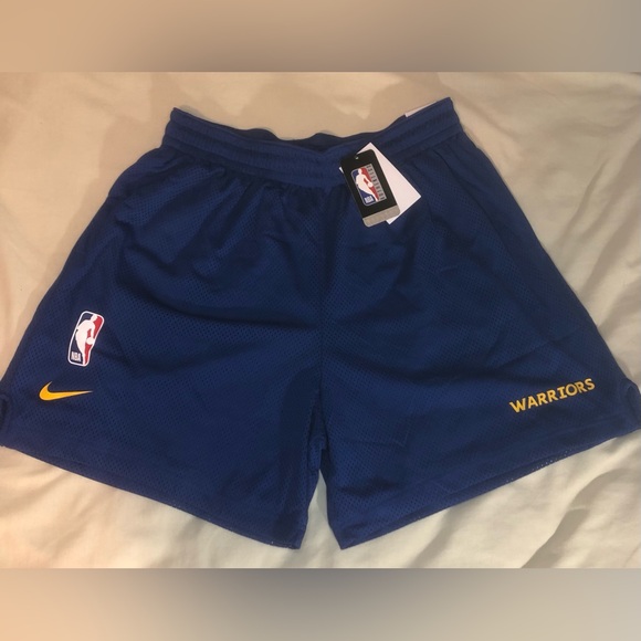 Golden State Warriors NBA Basketball Shorts Blue Men’s Size XL New